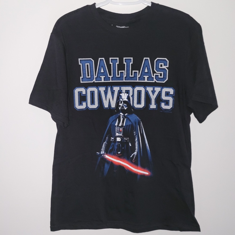 Dallas Cowboys Darth Vader Collaboration Short Sleeve T-Shirt Men's Size Small